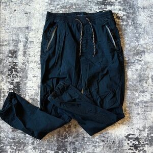 Men's Navy Drawstring Jogger Pants